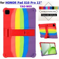 ราคา สําหรับ Honor pad X10 Pro X10Pro Max 13 นิ้ว YAG-W09 Super กันกระแทกซิลิโคนอ่อนนุ่มป้องกันกรณีสําหรับ HONOR แท็บเล็ต X10 Pro 13 "เด็กปลอดภัยฝาครอบ (28795720033)