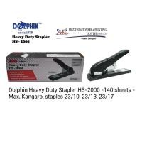ราคา Dolphin Heavy Duty Stapler HS-2000 -140 แผ่น - Max, Kangaro, ลวดเย็บ 23/10, 23/13, 23/17 (53615052382)