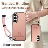 ราคา Handed Holding สายรัดข้อมือสําหรับ Samsung Galaxy A55 A35 A15 A54 4G 5G SamsungA55 SamsungA35 SamsungA15 SamsungA54 5G ปลอก 2026 หนัง PU กันกระแทกปกหลัง (57917565402)