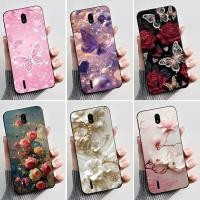ราคา สําหรับ Nokia C01 Plus กรณีแฟชั่นผีเสื้อดอกไม้สีดํา Jelly เคสโทรศัพท์สําหรับ Nokia C1 2nd Edition ซิลิโคนอ่อนนุ่ม TPU ฝาหลังกันชน (49157758051)