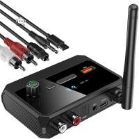 ราคา {maybest} 5.3 เครื่องรับสัญญาณเสียงไร้สายรองรับ U-disk Audio Adapter พร้อม AUX 3.5 มม.RCA Optical Ja สําหรับรถยนต์ลําโพงทีวีพีซี {TH} (44914493824)
