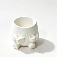 ราคา 3D พิมพ์น่ารักอ่านรูปกระถางต้นไม้,อีสเตอร์สร้างสรรค์การ์ตูน Succulent Planter, สีขาวเดสก์ท็อปตกแต่งดอกไม้หม้อสําหรับ Home Office (44715959885)