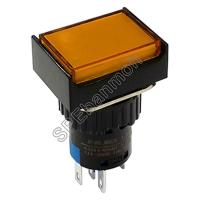 ราคา L16A-003-5P-DZ สวิทช์กดติด-กดดับ (Mainn) ∅16mm OFF-ON DC 24V เหลือง (Yellow) (40479566034)
