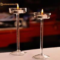 ราคา ULO 1 PC เชิงเทียนแก้วชุด Tealight เชิงเทียนตกแต่งบ้านงานแต่งงาน Centerpieces ผู้ถือคริสตัลอาหารค่ําตารางการตั้งค่า TH (55717835680)