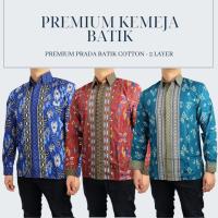 ราคา KEMEJA Oppa Style Shop [BUY1GET1] เสื้อบาติก LONG-SLEEVED - ผ้าฝ้ายบาติก - 2 ชั้น (28576150453)