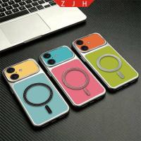 ราคา กรณี สําหรับ ไอโฟน 16 บวก เคสโทรศัพท์ออกแบบใหม่สีดําผงเงินแม่เหล็กดูดแหวนคู่ประกบฐานสีกันกระแทก กรณี ดีทีเค25-27 (50413975598)
