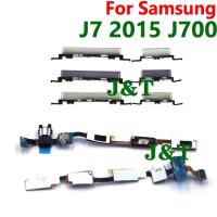 ราคา สําหรับ Samsung Galaxy J7 2015 J700F J700H/M/T หูฟังหูฟัง Home Power Volume ปุ่ม Flex Cable (43957459027)