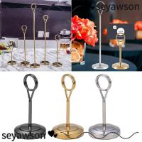 ราคา SEYAWSON Photo Clip Round Table Number Holder สําหรับ Memo Postcard Paper Picture Party Supplies Card Holder (52067820429)