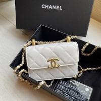 ราคา [CO221207119] Chanel / Flap Coin Purse With Adjustable Calfskin GHW (22611198401)
