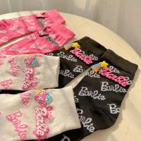 ราคา ( พร้อมส่ง จากไทย ) ถุงเท้ากีฬา ลายการ์ตูนบาร์บี้น่ารัก ระบายอากาศได้ดี สําหรับเด็ก (21695738097)