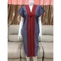 ราคา ชุดเดรสผ้าฝ้ายผ้าพื้นเมืองชุดคอกะเหรี่ยง (25975893883)