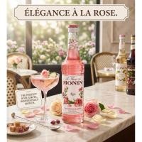 ราคา EXP 10/28 : Monin Rose Syrup (ไซรัปกลิ่นกุหลาบ น้ำหวานเข้มข้น โมแรน 700 ml.) (47815843853)