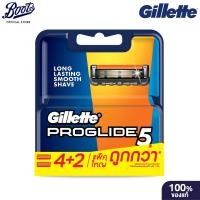 ราคา Gillette Fusion Proglide Blade 6S ยิลเลตต์ฟิวชั่นโปรไกลด์ใบมีด 6 ชิ้น (18192239947)