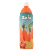 ราคา สไมล์น้ำแครอทพาสเจอร์ไรส์ 1ลิตร Smile Pasteurized Carrot Juice 1ltr. (40931962570)