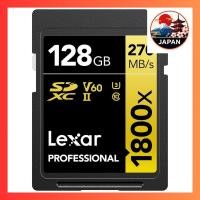 ราคา [Directly from Japan]Lexar SD Card Professional 1800x SDXC Card, Maximum Read Speed 280MB/s, Write Speed 210MB/s, UHS-II Class 10 U3 V60, 4K Ultra HD Video Recording, Domestic Use (128GB) LSD1800128G-