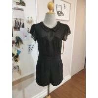ราคา งานป้าย​ Forever 21 จั๊ม​สูท​ซีทรู​ ขาสั้นสีดำ (9070940002)