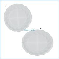 ราคา ESP ซิลิโคนเรซิ่น Moulds DIY Big เรซิ่นหล่อ Moulds เรซิ่นหล่อ Coasters ถาด (57866433889)
