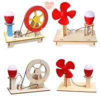 ราคา WETTO 1 ชุดมินิไม้, DIY ลมขับเคลื่อนของเล่นวิทยาศาสตร์,ของขวัญฟิสิกส์การศึกษาไฟฟ้าการทดลองทางวิทยาศาสตร์ชุดอุปกรณ์การเรียน (54564304075)
