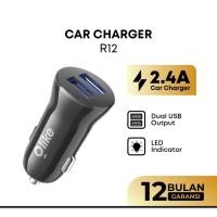 ราคา Olike Car Charger R12 Series Dual USB Output Fast Charging 2.4A Car Charger (47414138288)