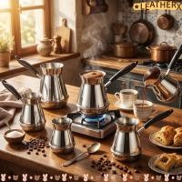 ราคา หนัง เครื่องชงกาแฟตุรกี,สแตนเลสแบบดั้งเดิมตุรกีหม้อกาแฟ,แบบพกพา250-850มิลลิลิตรฉนวนด้ามยาวกลางแจ้งกาน้ําชาถ้วยน้ํานมความร้อ (56567331564)