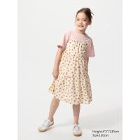 ราคา UNIQLO GIRLS ชุดกระโปรง ผ้าเรยอน | แขนกุด, มีลาย UNISEX (E481541-000)