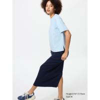 ราคา UNIQLO เสื้อยืด AIRism ผ้าคอตตอน ผู้หญิง (E465755-000)