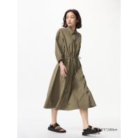 ราคา UNIQLO ชุดกระโปรง ผ้าไนลอน | แขน 1/2 ผู้หญิง (E480632-000)