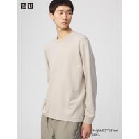 ราคา UNIQLO เสื้อยืด U AIRism คอตตอน คอกลม | แขนยาว ผู้ชาย (E465193-000)