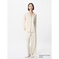 ราคา UNIQLO ชุดนอน AIRism คอตตอน แขนยาว ผู้หญิง (E473794-000)