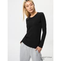 ราคา UNIQLO เสื้อยืด HEATTECH Ultra Warm คอกลม | แขนยาว ผู้หญิง (E460406-000)