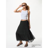 ราคา UNIQLO กระโปรง ผ้าชิฟฟ่อน แต่งจีบ ผู้หญิง (E479011-000)