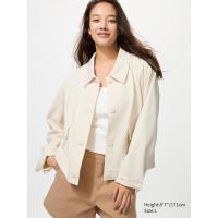 ราคา UNIQLO เสื้อแจ็คเก็ต ผ้าเจอร์ซี่ ทรงหลวม ผู้หญิง (E469775-000)