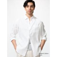 ราคา UNIQLO เสื้อเชิ้ต ผ้าพรีเมียมลินิน ผู้ชาย (E455957-000)