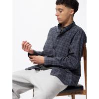 ราคา UNIQLO เสื้อเชิ้ต Broadcloth | ลายตาราง ผู้ชาย (E480651-000)
