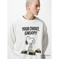 ราคา UNIQLO เสื้อ ผ้าสเวต PEANUTS ผู้ชาย (E481055-000)