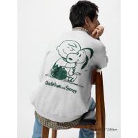 ราคา UNIQLO เสื้อ ผ้าสเวต PEANUTS ผู้ชาย (E479714-000)