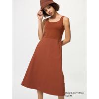 ราคา UNIQLO ชุดกระโปรง Ultra Stretch เสริมบรา | แขนกุด ผู้หญิง (E481012-000)