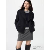 ราคา UNIQLO เสื้อโค้ท Double Face แบบสั้น | ทรงหลวม ผู้หญิง (E478581-000)