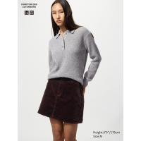 ราคา UNIQLO กระโปรง ผ้าลูกฟูก ทรงมินิ ผู้หญิง (E480128-000)