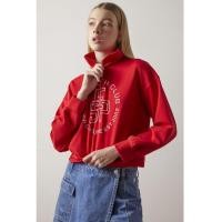 ราคา สเวตเชิ้ตคอปกแต่งซิป | Front Zipper Collared Sweatshirt | 06170