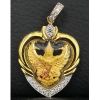 ราคา องค์พญาครุฑ เนื้อทองคำบริสุทธิ์ 99.99 รุ่นมหาเศรษฐี พิมพ์เล็ก อ.วราห์ วัดโพธิ์ทอง พร้อมเซอร์ มือ 1 (000816)