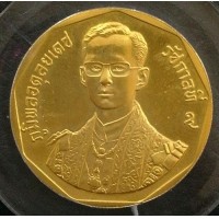 ราคา เหรียญกษาปณ์ที่ระลึกพระราชพิธีรัชมังคลาภิเษก หลัง ภปร ปี2531 เนื้อทองคำ พิมพ์ใหญ่ สภาพสวยเดิมๆ นิยม (000953)