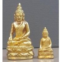ราคา พระไพรีพินาศ รุ่นชัยชนะศึก พิมพ์บัวแหลม เนื้อทองคำ มี 2 ขนาด ปี2546 นน. 2 บาท สภาพสวยเดิมๆพร้อมกล่อง (000746)