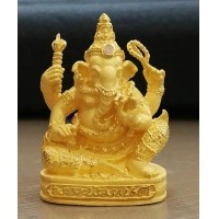 ราคา พระพิฆเนศ เทพเจ้าแห่งความสำเร็จ รุ่น ขอได้ดั่งใจหวัง ปี2550 เนื้อทองคำฝังเพชร พิมพ์ใหญ่หนัก 21 กรัม (000871)