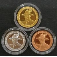 ราคา เหรียญสมเด็จพระเจ้าตากสินมหาราช ชุดทองคำ โครงการบูรณะโบราณสถานในบริเวณพระราชวังเดิม ปี38 พร้อมกล่อง (000855)